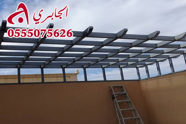 مظلات حديدية شكل برجولات خشبية بجدة  الجابري‏ | 0555075626